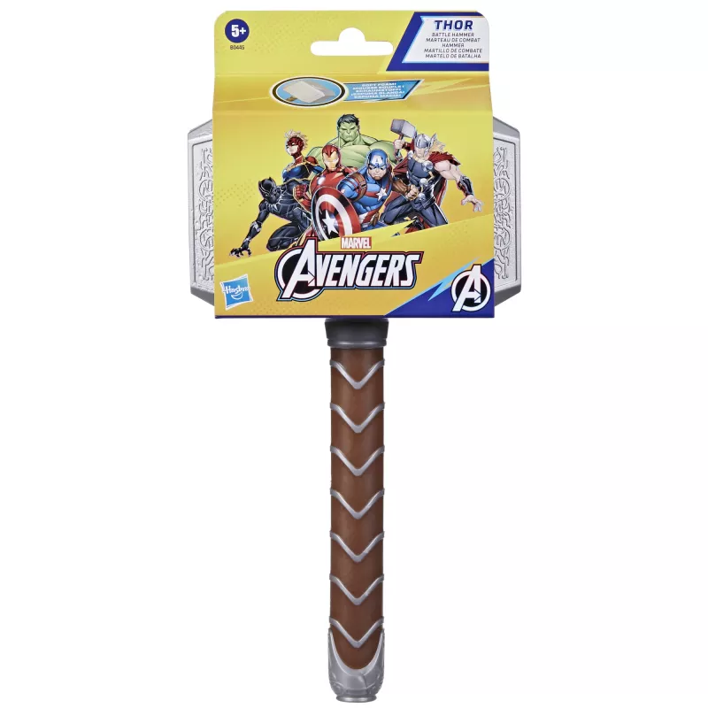 Brinquedo de roleplay Marvel Avengers Thor Battle Hammer para crianças a partir de 5 anos, aventura, 5 anos