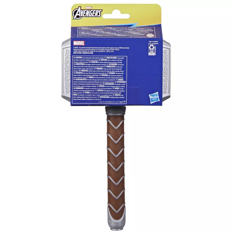 Brinquedo de roleplay Marvel Avengers Thor Battle Hammer para crianças a partir de 5 anos, aventura, 5 anos