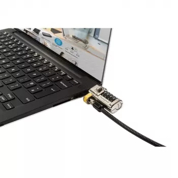 DELL 461-AAEU Cabo de segurança preto, aço inoxidável 1,8 m