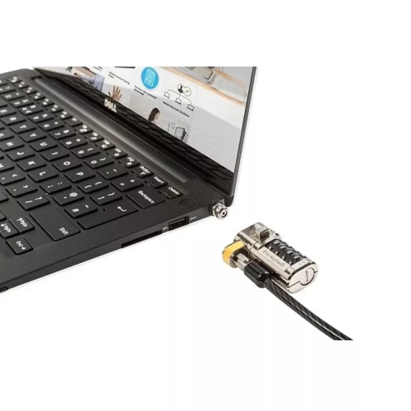 DELL 461-AAEU Cabo de segurança preto, aço inoxidável 1,8 m