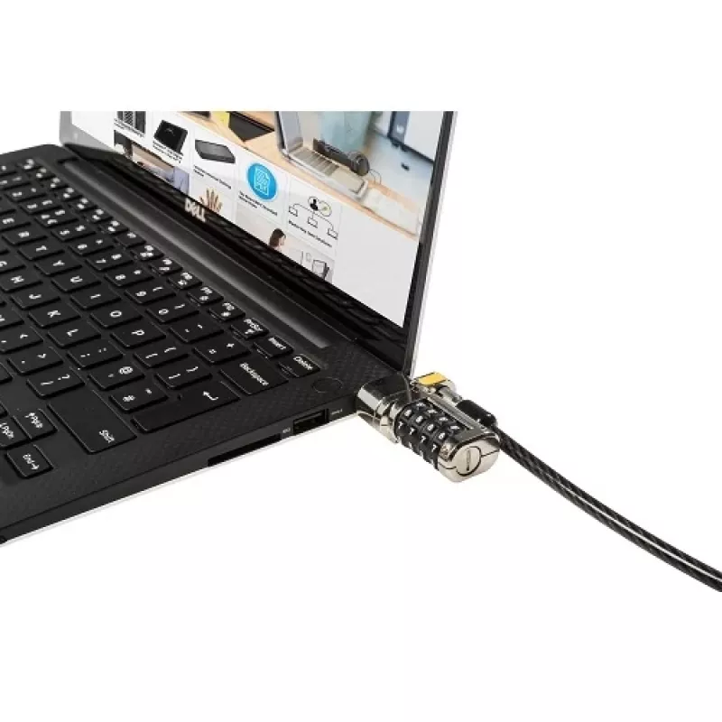DELL 461-AAEU Cabo de segurança preto, aço inoxidável 1,8 m
