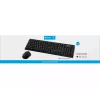 Sandberg Wireless Office DesktopSet INT, Sem fios, RF sem fios, Membrana, QWERTY, Preto, rato incluído