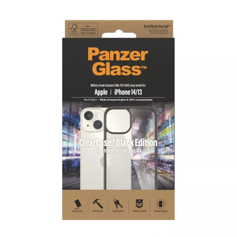 PanzerGlass ® ClearCase transparente iPhone 14 | 13
