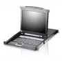 Comutador KVM ATEN CL5708N montagem em rack preto USB 1280x1024