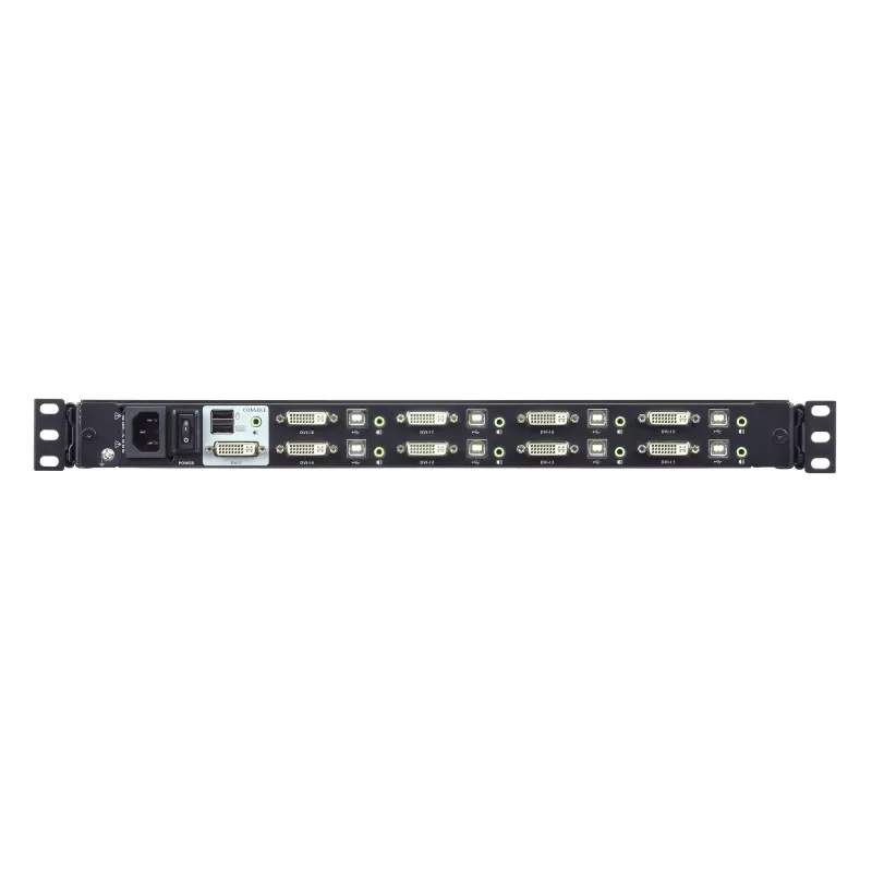 ATEN CL6708MW consola de rack 43,9 cm (17,3 polegadas) 1920 x 1080 píxeis metal, plástico preto 1U