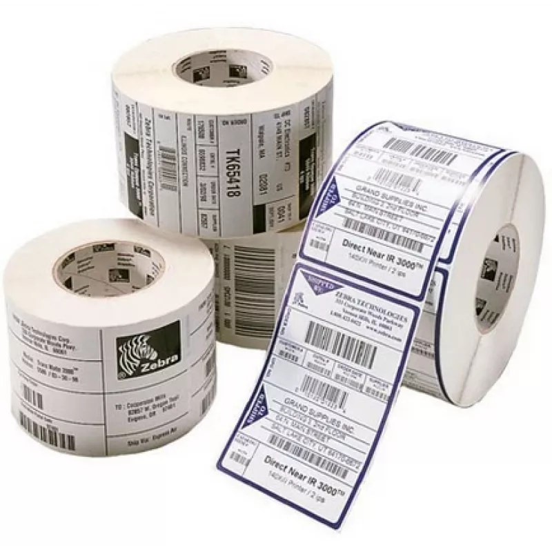 Papel de etiquetas Zebra Z-Perform 1000D branco – térmico direto, material de papel