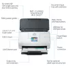 Scanner de alimentação por folhas HP ScanJet Pro N4000 snw1 600 x 600 DPI