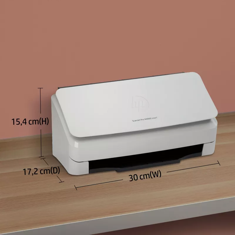 Scanner de alimentação por folhas HP ScanJet Pro N4000 snw1 600 x 600 DPI