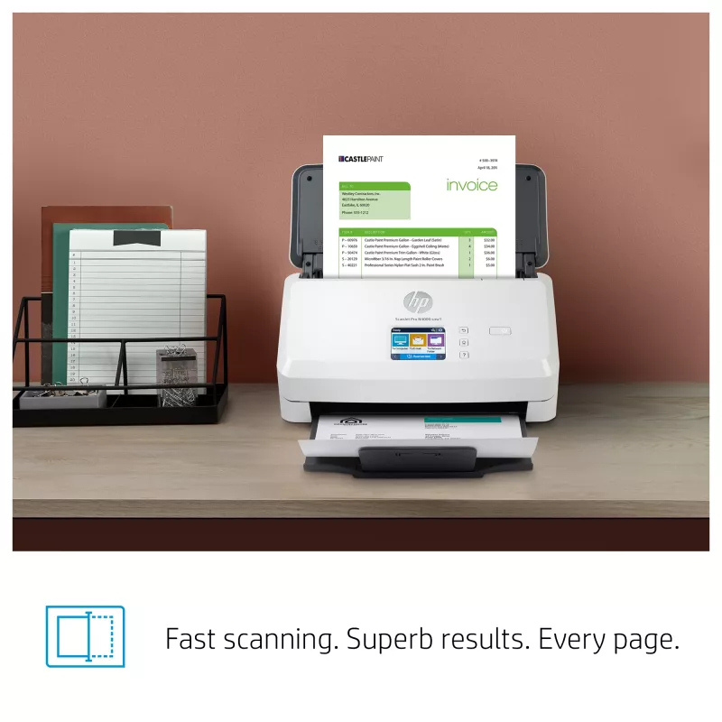 Scanner de alimentação por folhas HP ScanJet Pro N4000 snw1 600 x 600 DPI