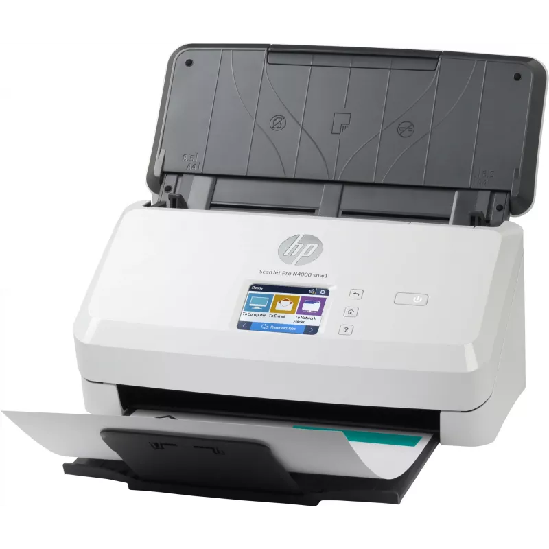 Scanner de alimentação por folhas HP ScanJet Pro N4000 snw1 600 x 600 DPI
