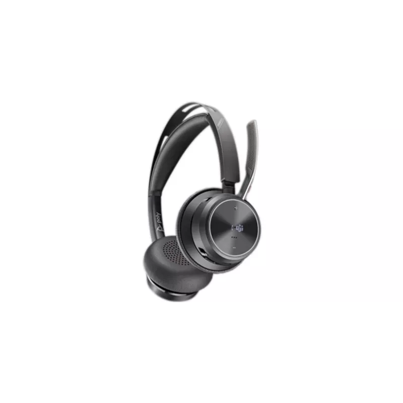 Headset HP Poly Voyager Focus 2 Microsoft Teams Certified USB-C-C + adaptador USB-C/A