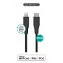Cabo Lightning para USB-C eSTUFF ES602180 — 1 m, preto, certificado MFi, RoHS