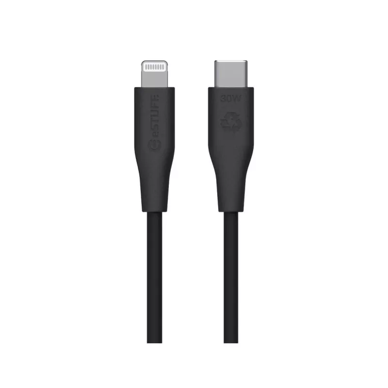 Cabo Lightning para USB-C eSTUFF ES602180 — 1 m, preto, certificado MFi, RoHS