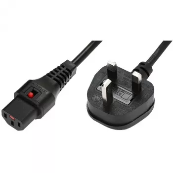 Cabo de alimentação MicroConnect UK tipo G para ficha IEC C13 – cabo de alimentação para computadores e periféricos