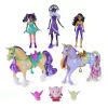 Unicorn Academy, Magic Unleashed Adventure Pack, ideia de presente de Páscoa, inclui bonecas Sophia, Ava, Ravenzella, unicórnios Wildstar, Leaf e mais