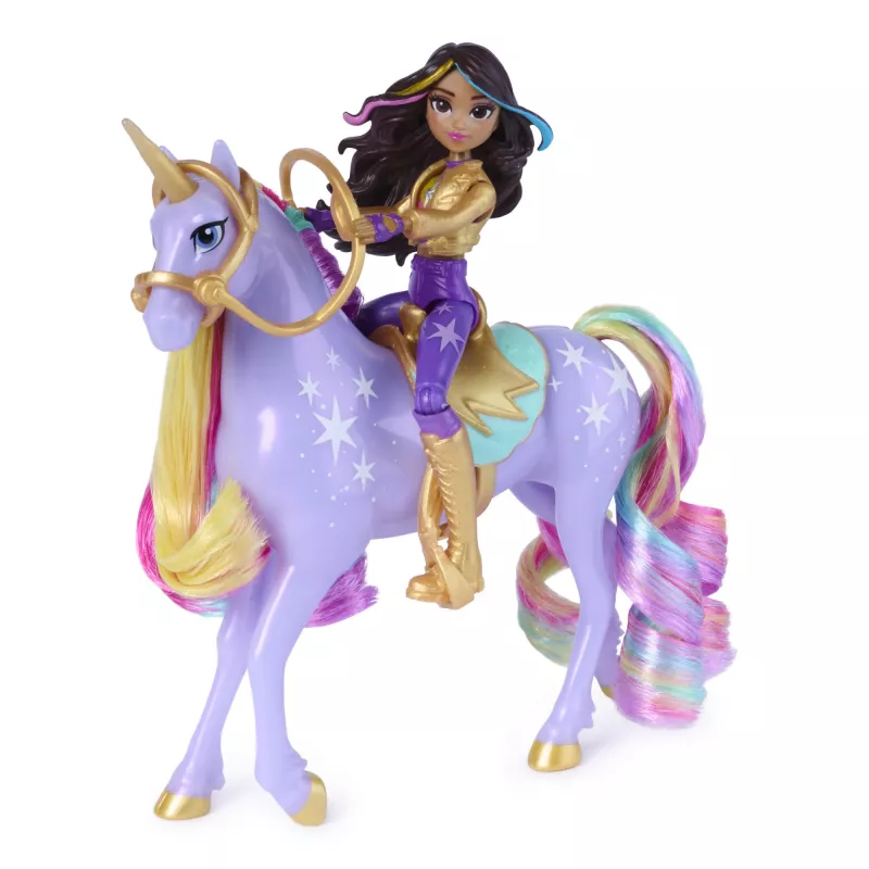 Unicorn Academy, Magic Unleashed Adventure Pack, ideia de presente de Páscoa, inclui bonecas Sophia, Ava, Ravenzella, unicórnios Wildstar, Leaf e mais