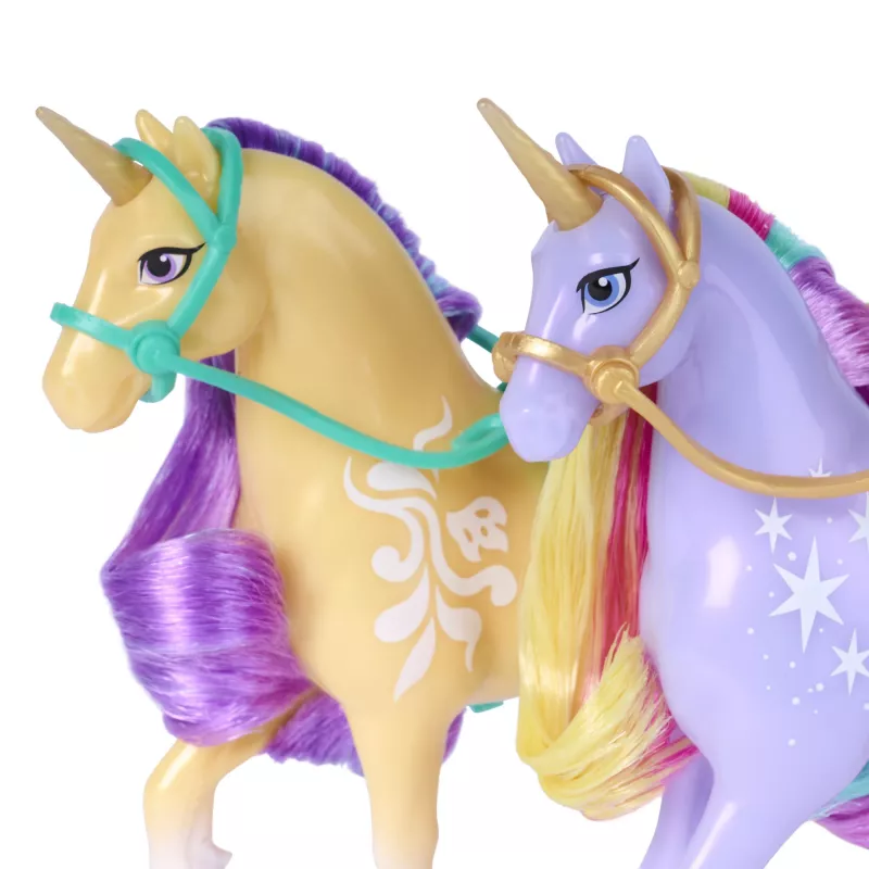 Unicorn Academy, Magic Unleashed Adventure Pack, ideia de presente de Páscoa, inclui bonecas Sophia, Ava, Ravenzella, unicórnios Wildstar, Leaf e mais