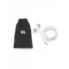 JBL Tune 205, com fios, 20 - 20000 Hz, chamadas/música, 14,3 g, headset, cromado, branco