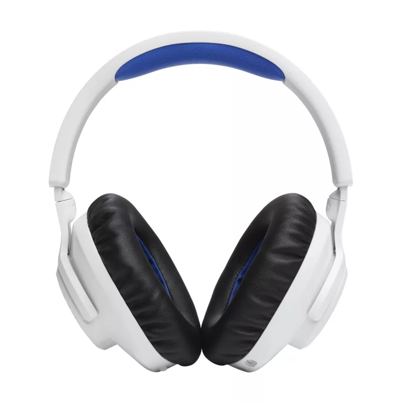 Headset JBL Quantum 360P sem fios arco gaming USB Type-C Bluetooth azul, branco