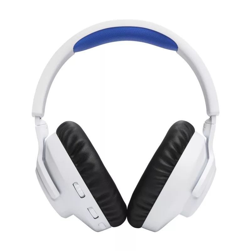 Headset JBL Quantum 360P sem fios arco gaming USB Type-C Bluetooth azul, branco