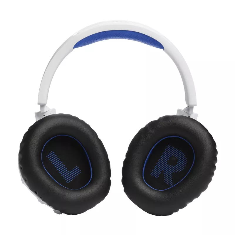 Headset JBL Quantum 360P sem fios arco gaming USB Type-C Bluetooth azul, branco