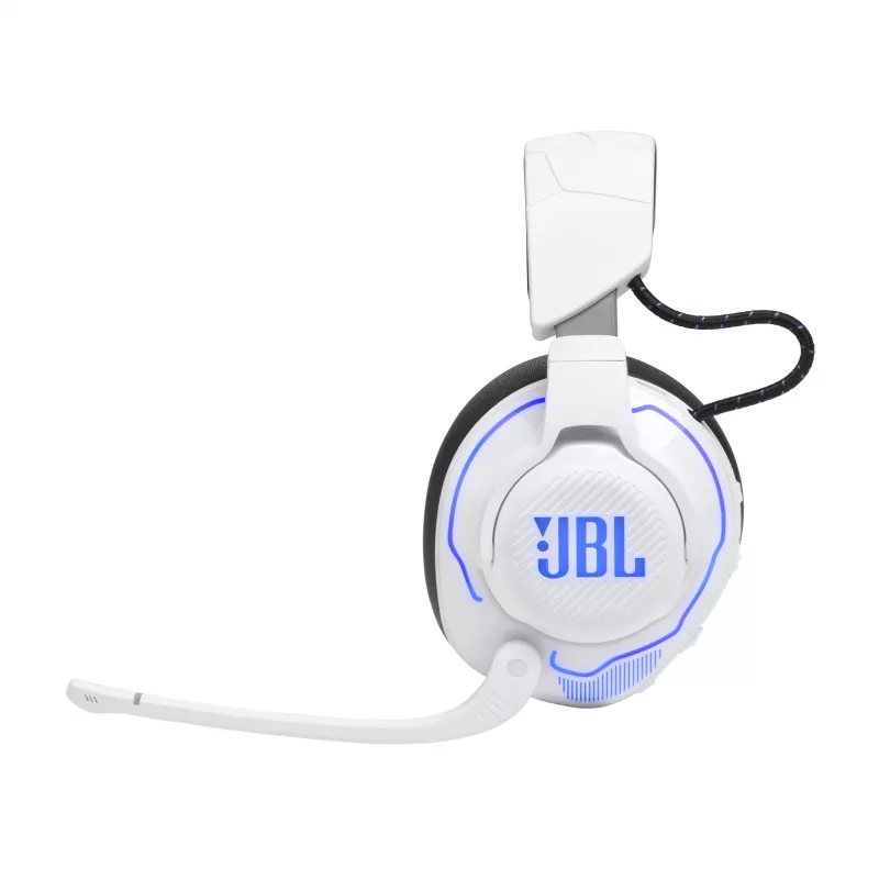 Headset JBL Quantum 910P com fios e sem fios arco gaming USB Type-C Bluetooth azul, branco