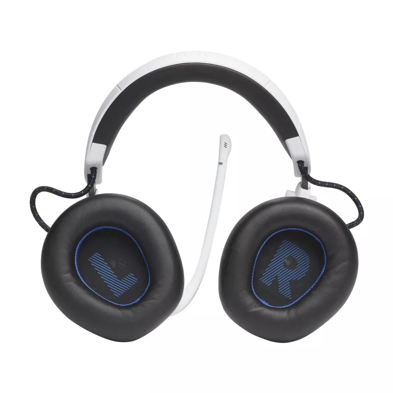 Headset JBL Quantum 910P com fios e sem fios arco gaming USB Type-C Bluetooth azul, branco