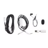 Headset JBL Quantum 910P com fios e sem fios arco gaming USB Type-C Bluetooth azul, branco
