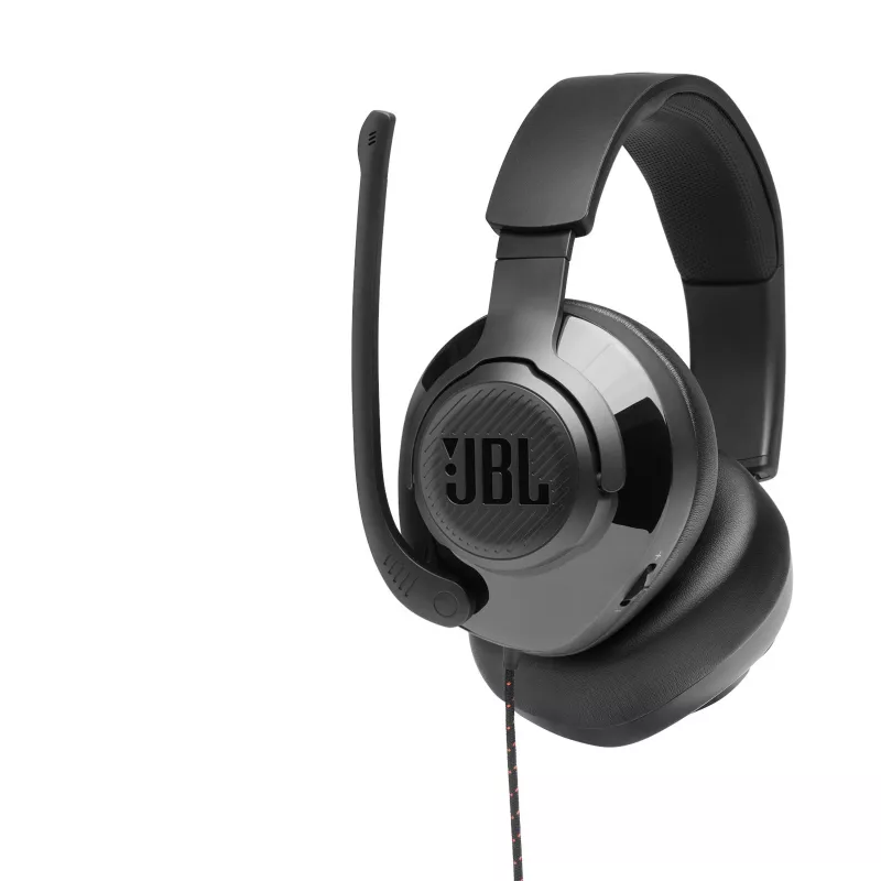 JBL Quantum 200 PRETO, com fios, 20 - 20000 Hz, gaming, 248 g, auscultadores, preto