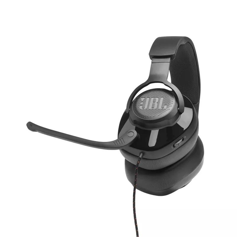 JBL Quantum 200 PRETO, com fios, 20 - 20000 Hz, gaming, 248 g, auscultadores, preto