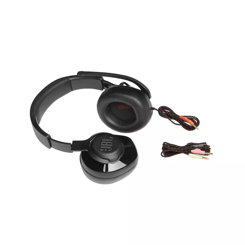 JBL Quantum 200 PRETO, com fios, 20 - 20000 Hz, gaming, 248 g, auscultadores, preto