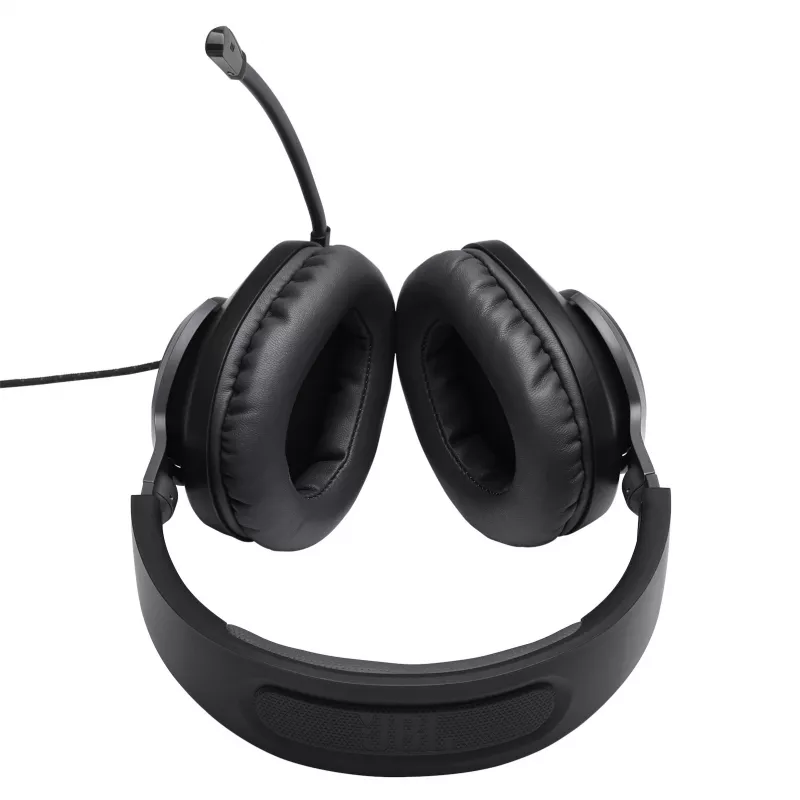 JBL Quantum 100 preto, com fios, gaming, 20 - 20000 Hz, 216 g, auscultadores, preto