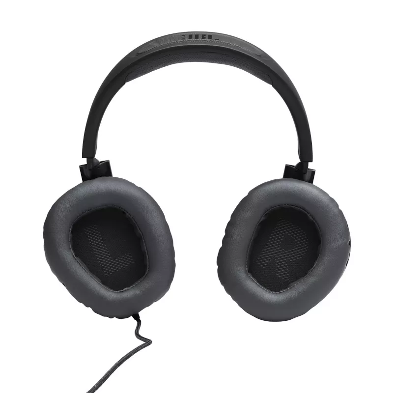 JBL Quantum 100 preto, com fios, gaming, 20 - 20000 Hz, 216 g, auscultadores, preto