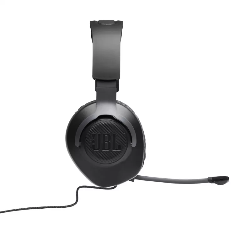 JBL Quantum 100 preto, com fios, gaming, 20 - 20000 Hz, 216 g, auscultadores, preto