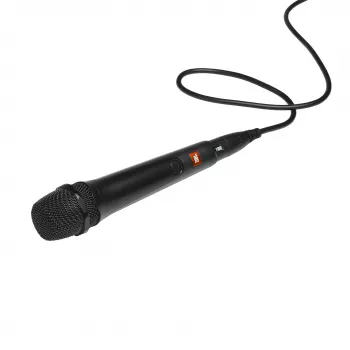JBL PBM 100 preto, microfone de karaoke, -55 dB, 50 - 15000 Hz, 600 Ω, cardioide, com fios
