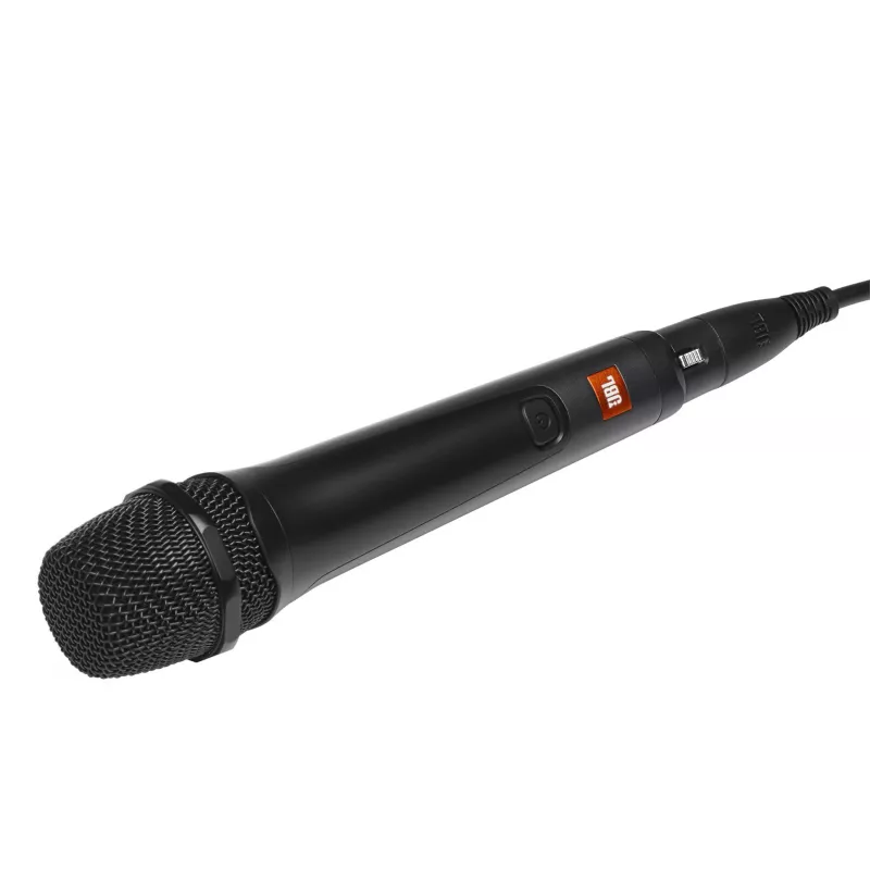 JBL PBM 100 preto, microfone de karaoke, -55 dB, 50 - 15000 Hz, 600 Ω, cardioide, com fios
