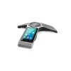 Telefone de conferência IP Yealink CP960 — prateado, operação por botões e toque, Micro-USB B e USB-A, 338×338×74 mm