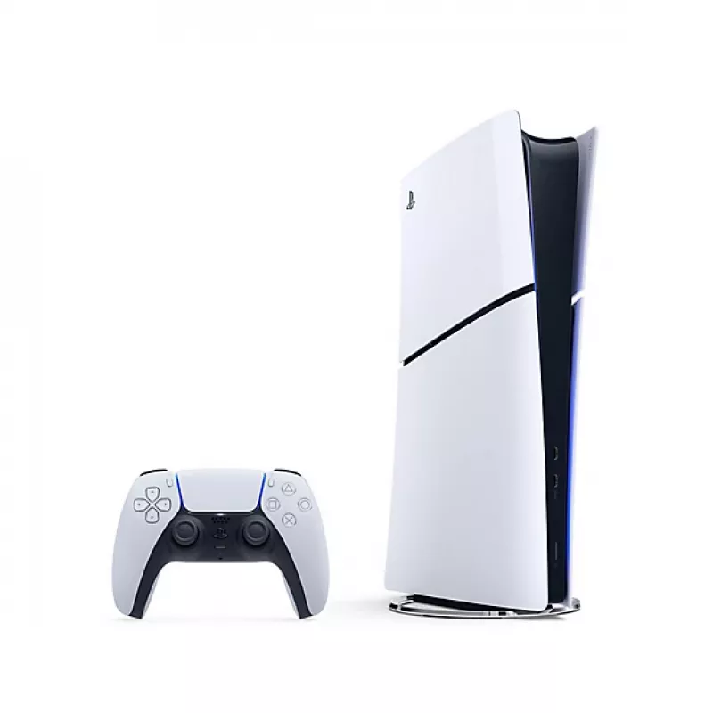 Sony PlayStation 5 (grupo de modelos – slim) Edição Digital, PlayStation 5, Preto, Branco, 16384 MB, GDDR6, 448 GB/s, AMD