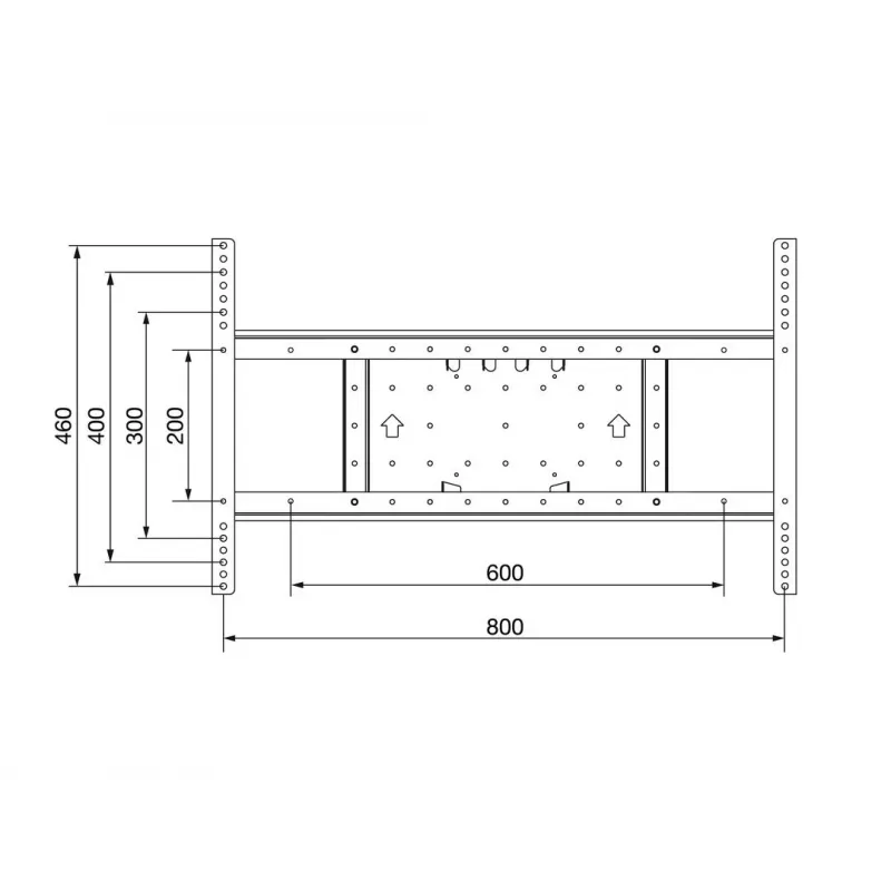 Conjunto de extensão Multibrackets M VESA Conjunto de extensão Tilt & Turn 800x400