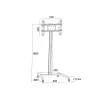 Suporte para ecrã Multibrackets M Display Stand 180 Single Preto