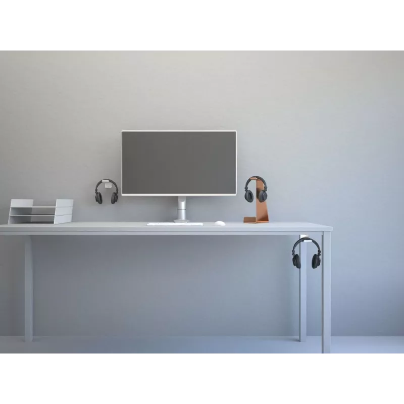 Suporte de secretária para headset Multibrackets M Branco