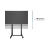Suporte de ecrã público Multibrackets M Public Display Stand 210 Dual Pillar Wheelbase Preto
