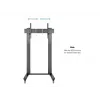 Suporte de ecrã público Multibrackets M Public Display Stand 210 Dual Pillar Wheelbase Preto