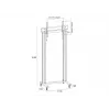 Suporte de ecrã público Multibrackets M Public Display Stand 210 Dual Pillar Wheelbase Preto