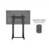 Suporte de ecrã público Multibrackets M Public Display Stand 210 Dual Pillar Wheelbase Preto