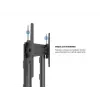 Suporte de ecrã público Multibrackets M Public Display Stand 210 Dual Pillar Wheelbase Preto
