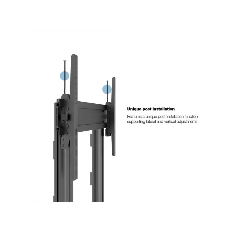 Suporte de ecrã público Multibrackets M Public Display Stand 210 Dual Pillar Wheelbase Preto