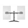 Suporte de secretária Multibrackets M Deskstand Basic Dual, Autónomo, 16 kg, 38,1 cm (15 polegadas), 68,6 cm (27 polegadas), 100 x 100 mm, Preto