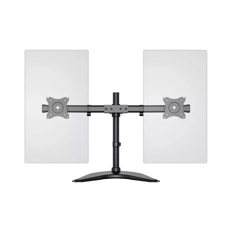 Suporte de secretária Multibrackets M Deskstand Basic Dual, Autónomo, 16 kg, 38,1 cm (15 polegadas), 68,6 cm (27 polegadas), 100 x 100 mm, Preto