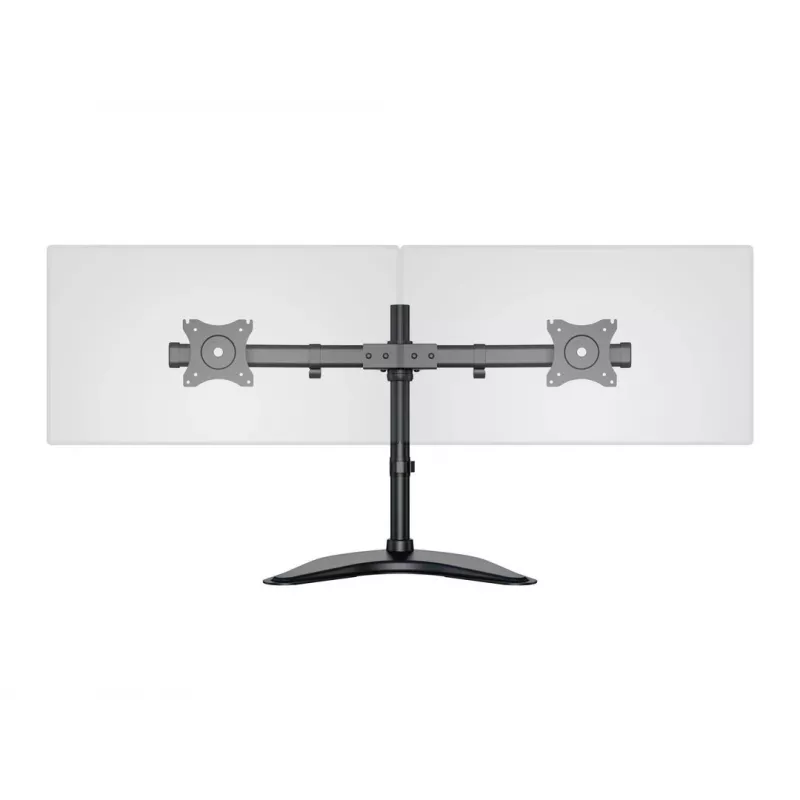 Suporte de secretária Multibrackets M Deskstand Basic Dual, Autónomo, 16 kg, 38,1 cm (15 polegadas), 68,6 cm (27 polegadas), 100 x 100 mm, Preto